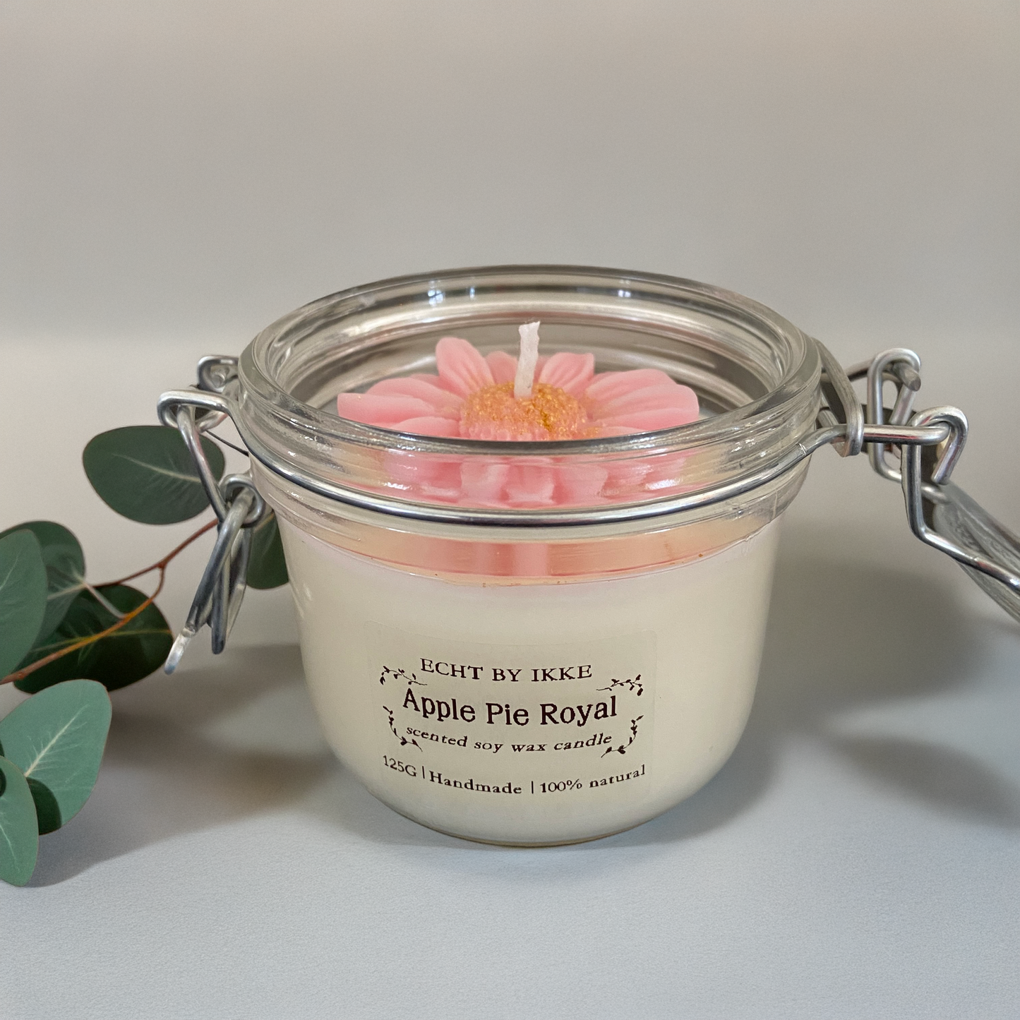 Geurkaars in glazen weckpot