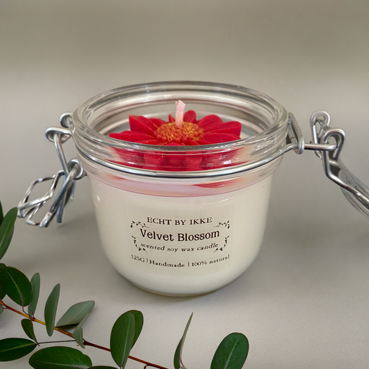 Geurkaars in glazen weckpot