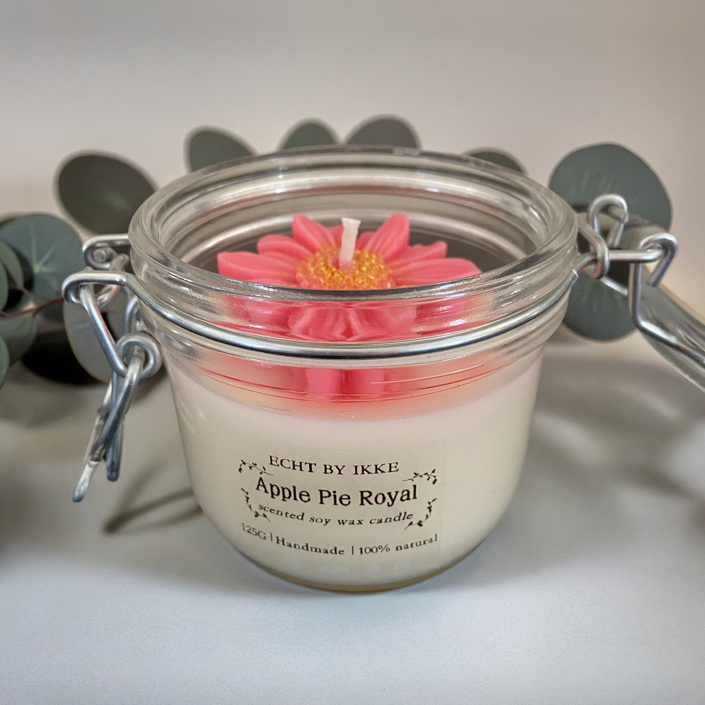 Geurkaars in glazen weckpot