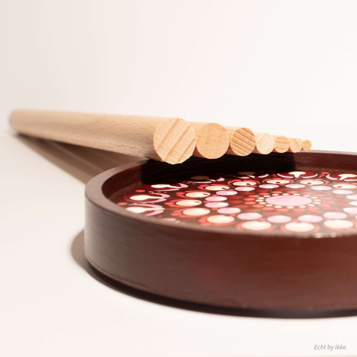 Houten stipstokjes set van 7.