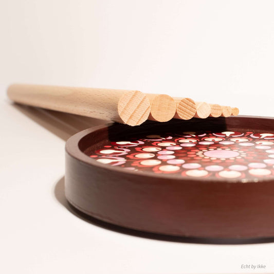 Houten stipstokjes set van 7.
