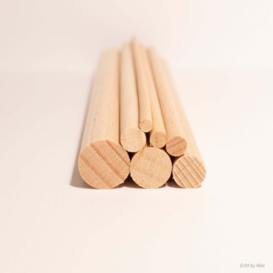 Houten stipstokjes set van 7