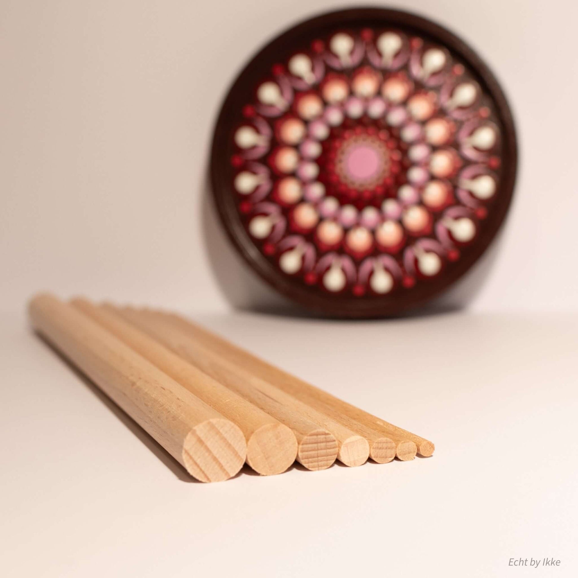 Houten stipstokjes set van 7