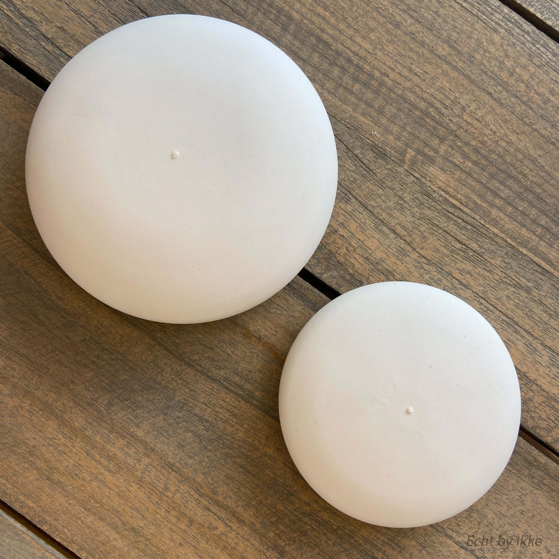 Glad afgewerkte porseleinen steen van 9,5 cm of 7,5 cm, ideaal voor stippatronen of DIY projecten