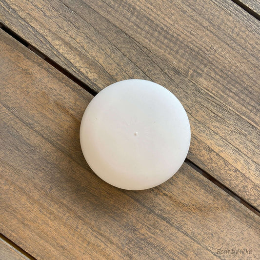 Glad afgewerkte porseleinen steen van 7,5 cm, ideaal voor stippatronen of DIY projecten