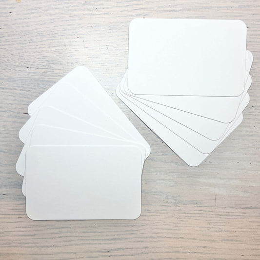 Set van 10 blanco cadeaukaartjes